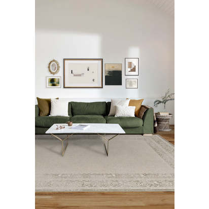 Maral Border Hazel Tufted Rug - 275 x 365 cm - Rug + Pad System