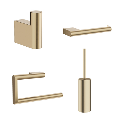 Crosswater MPRO Bathroom Accessory Pack - Brushed Brass