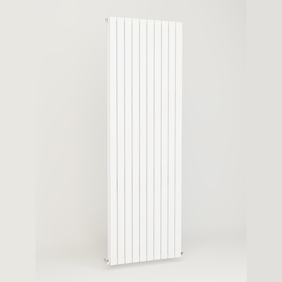 Brenton Flat Double Panel Vertical Radiator - White - 1800 x 600mm