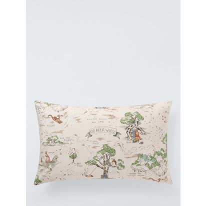 Disney Home x Sanderson Winnie the Pooh Hundred Acre Wood Cushion, Multi Multi | H40 x L60cm