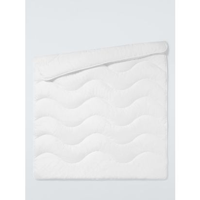 John Lewis Kids' Soft Touch Washable Duvet & Pillow Set, 7 Tog, Cotbed White | L120 x W140 x D1cm