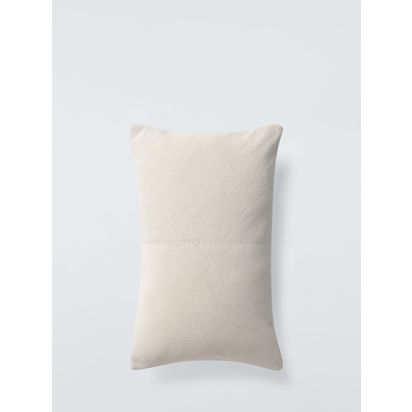 John Lewis Corded Rectangular Cushion Greige | H35 x W55cm