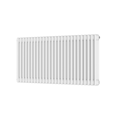 Butler & Rose Designer 3 Column Horizontal Radiator - Gloss White - 600 x 1190mm