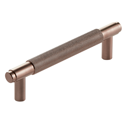 Drench Core Brushed Bronze Knurled Furniture T-Bar Handle - 128mm Centres