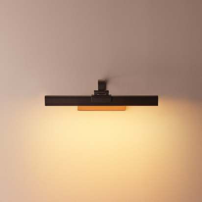 Smaller Marcel rechargeable picture light in bronze finish