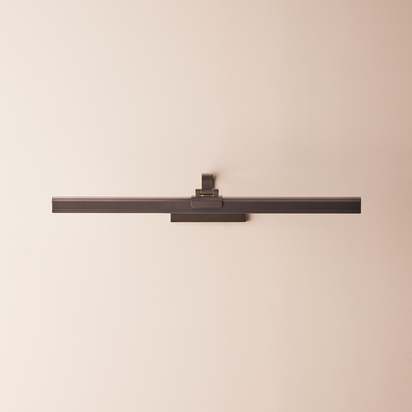 Larger Marcel rechargeable picture light in bronze finish