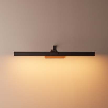 Larger Marcel rechargeable picture light in bronze finish