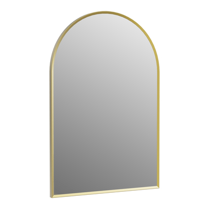 Harper Arch Brushed Brass Framed Mirror - 500 x 750mm