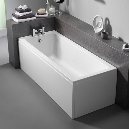 Imex Premiercast Multi layer Reinforced Quadro Small Single Ended Bath (inc leg pack) - 1500mm x 700mm