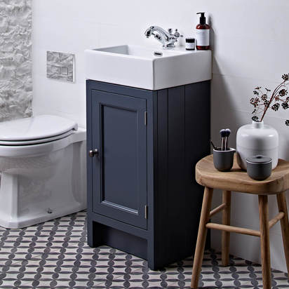 Roper Rhodes Hampton Cloakroom Vanity Unit - Slate Grey