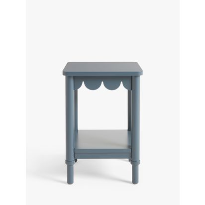 John Lewis Hem Side Table, Loch Blue Loch Blue | H52 x W36 x D36cm