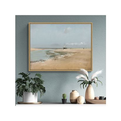 John Lewis Edgar Degas 'Beach at Low Tide' Framed Canvas Print, 64 x 84cm, Multi Multi | H84.00cm * W3.00cm * D64.00cm