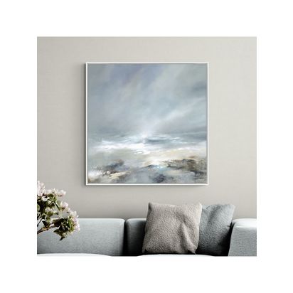John Lewis Janet Gammans 'Sea to Shore' Framed Canvas Print, 104 x 104cm, Multi Multi | H104 x W104 x D3cm