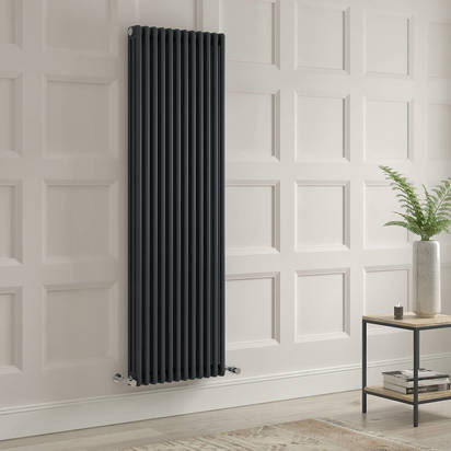 Brenton Olympus Vertical 3 Column Anthracite Radiator - 1800 x 560mm