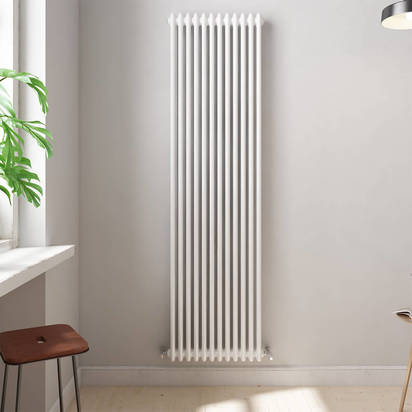 Brenton Olympus Vertical 2 Column White Radiator - 1800 x 560mm