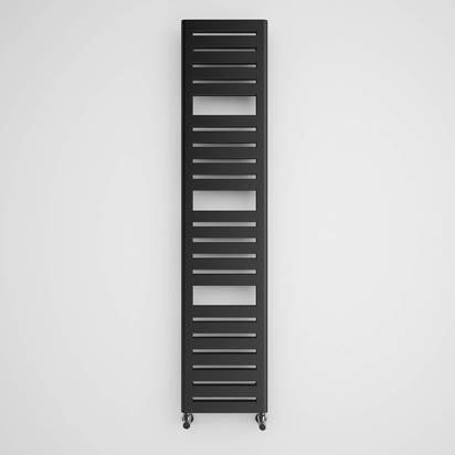 Terma Salisbury Metallic Black Ladder Heated Towel Rail - 1360 x 300mm
