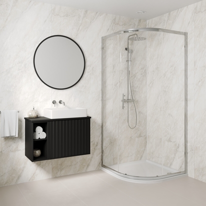 Drench Naturals Pergamon Marble PVC Waterproof Bathroom Wall Panel - 1000 x 2400mm