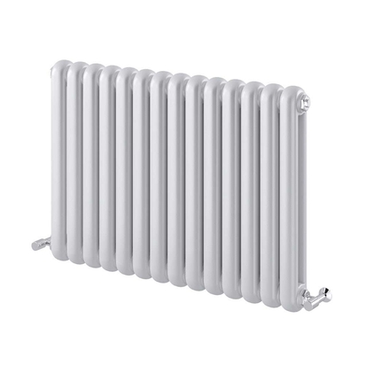 Brenton Saturnia White Horizontal Column Radiator - 600 x 860mm