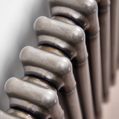 Butler & Rose Designer 2 Column Horizontal Radiator - Raw Metal Finish - 600 x 812mm