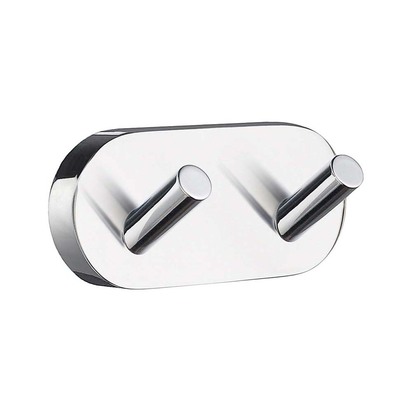 Smedbo Home Double Towel Hook - Chrome