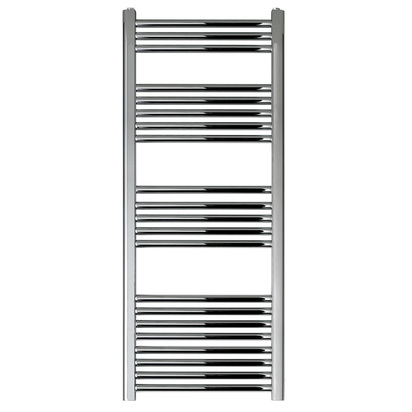 EliteHeat Steel Ladder Heated Towel Rail 25mm Bars - Chrome - 1200 x 500mm