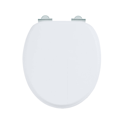 Burlington Wooden Soft Close Toilet Seat - Matt White