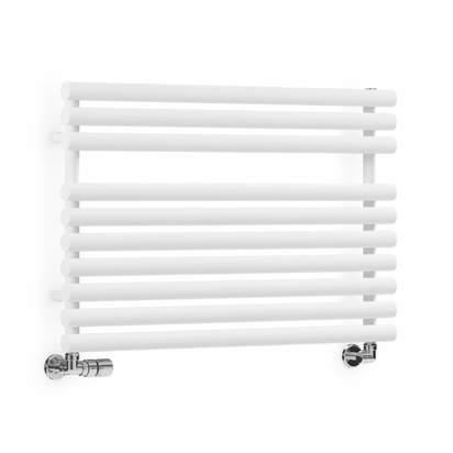 Terma Rolo Traffic White Heated Towel Radiator - 590 x 900mm
