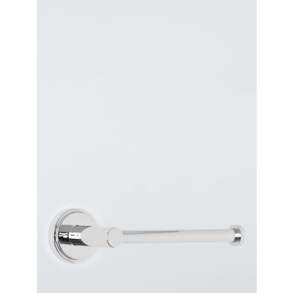 John Lewis Orbit Bar Toilet Roll Holder Chrome | H5 x W17 x D7cm