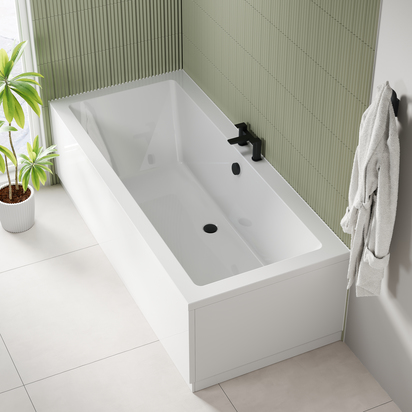Armourcast Reinforced Straight Double Ended Bath - 1700 x 750mm