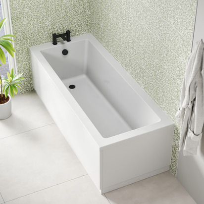 Armourcast Reinforced Straight Single Ended Bath - 1600 x 700mm