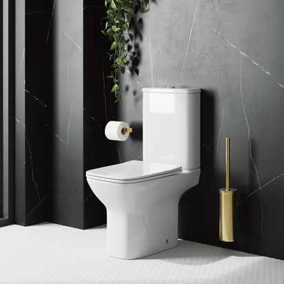 Harbour Alchemy Rimless Close Coupled Toilet & Slimline Soft Close Seat