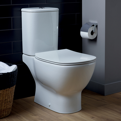 Ideal Standard Tesi Close Coupled Toilet with Aquablade® & Soft Close Seat - 6/4L Dual Flush Cistern