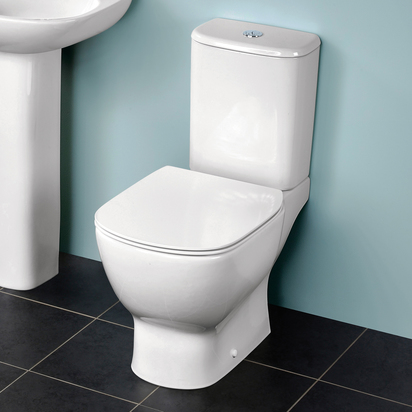 Ideal Standard Tesi Close Coupled Toilet with Aquablade® & Soft Close Seat - 6/4L Dual Flush Cistern