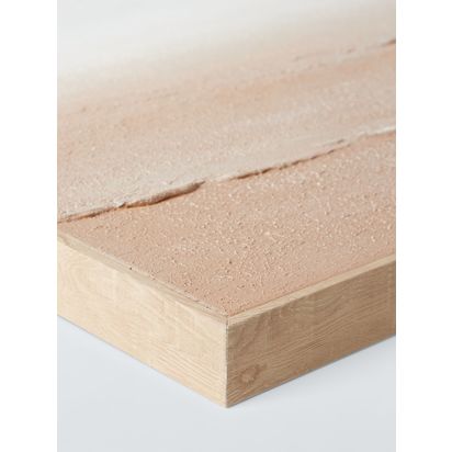 John Lewis 'Sandscape' Framed Hand Painted 3D Canvas, 80 x 120cm, Sand Sand | H80 x W120 x D4.5cm