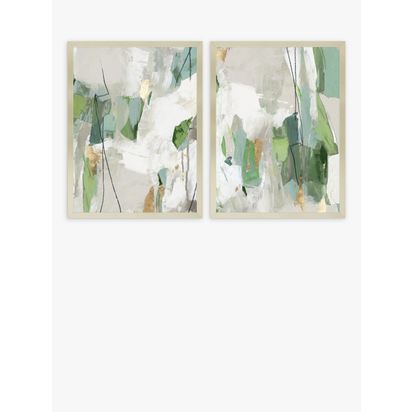 John Lewis Tom Reeves 'Enchanted' Embellished Framed Print, Set of 2, 84.5 x 64.6cm, Multi Multi | H84.50cm * W3.80cm * D64.50cm