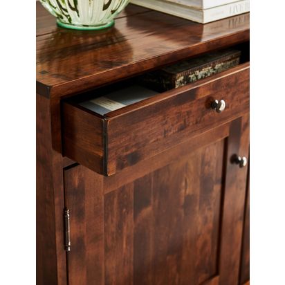 Laura Ashley Garrat Small Sideboard, Dark Brown Dark Chestnut | H80 x W110 x D43cm