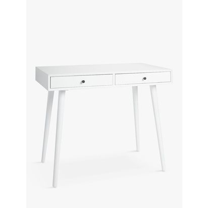 John Lewis Spindle Desk New White | H76 x W95 x D55cm