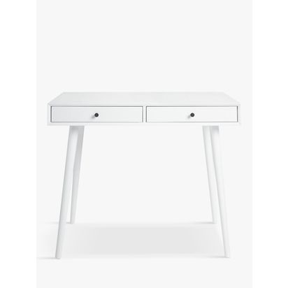 John Lewis Spindle Desk New White | H76 x W95 x D55cm