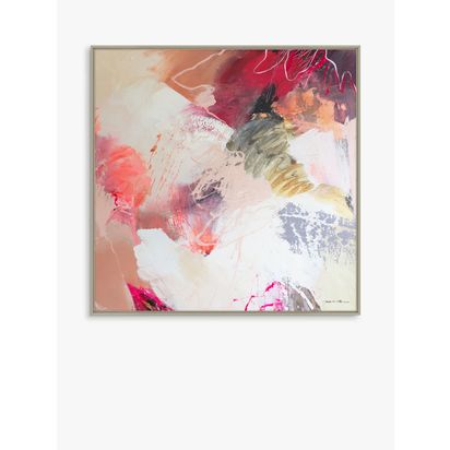 John Lewis Natasha Barnes 'All My Love' Framed Canvas Print, 106 x 106cm, Multi Multi | L106 x W106 x D3cm