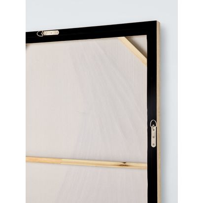 John Lewis 'Gathers' Framed Hand Painted 3D Canvas, 100 x 70cm, Neutral Natural | H100 x W70 x D4.5cm