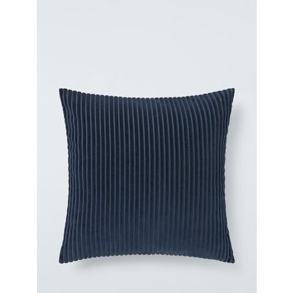 John Lewis Jumbo Cord Cushion Navy | H50 x W50cm