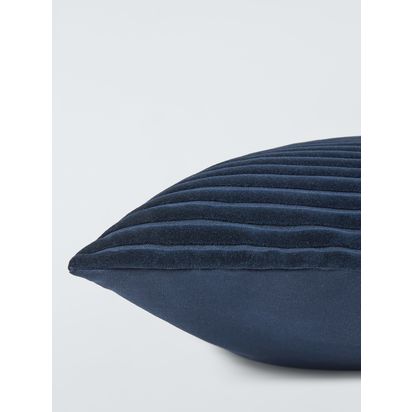 John Lewis Jumbo Cord Cushion Navy | H50 x W50cm