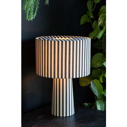 Black & White Stripe Table Lamp