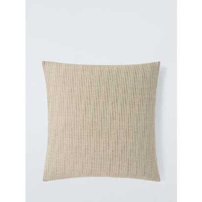 John Lewis Rib Weave Cushion Natural | H50.00cm * W50.00cm