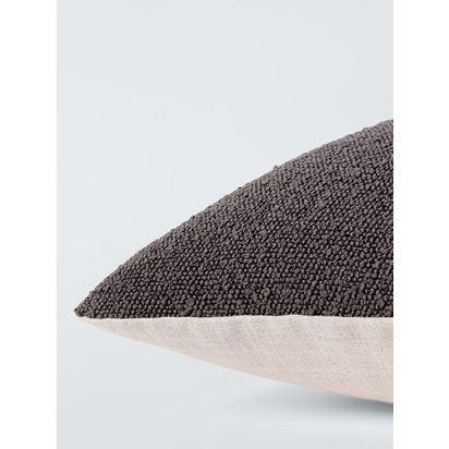 John Lewis Boucle Square Cushion Grey | L50 x W50cm