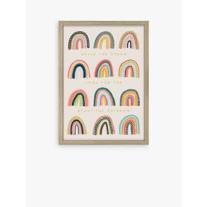 John Lewis Esme Lintin 'After The Storm' Rainbow Framed Print, 54 x 39cm, Multi Multi | H54 x W39 x D2.3cm