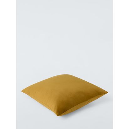 John Lewis Square Velvet Cushion Olive | H45 x W45cm