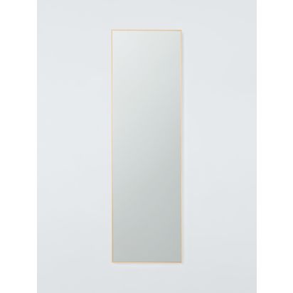 John Lewis Wood-Effect Full Length Wall Mirror, 135 x 40cm, Natural Natural | 135 x 40 x 3cm
