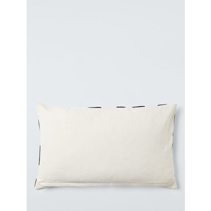 John Lewis Swerve Cushion Black | H35 x W55cm