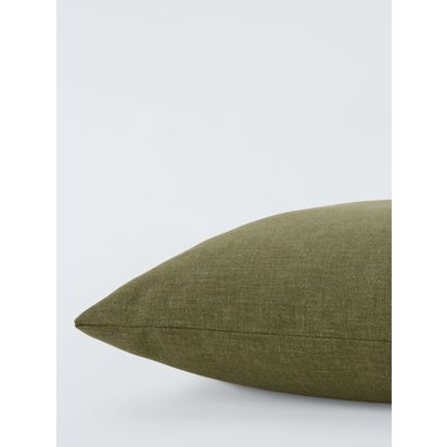 John Lewis Cotton Plain Indoor/Outdoor Cushion Avocado | 45 x 45 cm